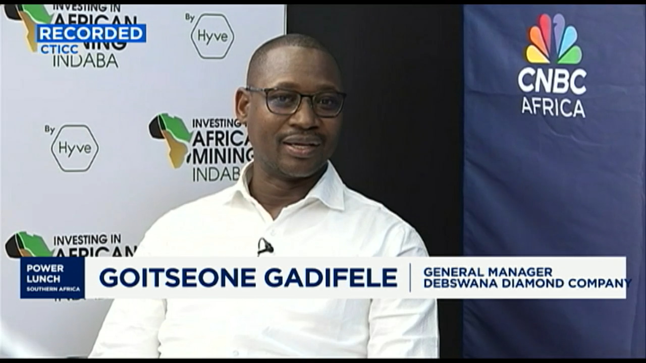 Debswana’s Gadifele on outlook for Botswana's diamond industry