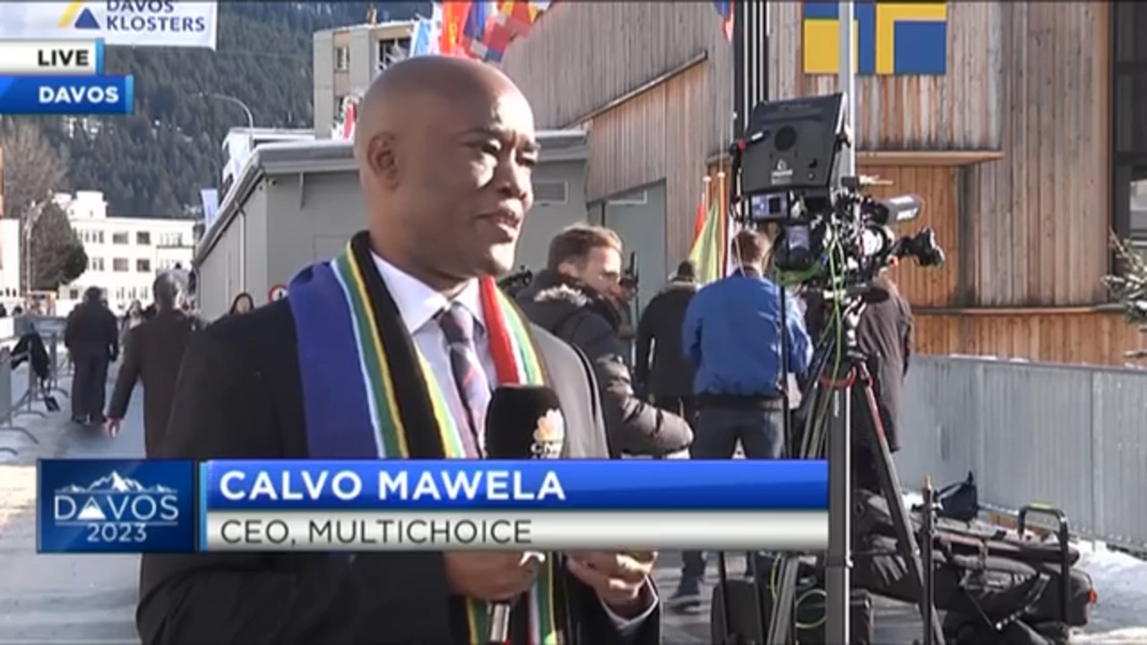 Davos 2023: CEO Calvo Mawela on how MultiChoice is responding to load-shedding, streaming wars
