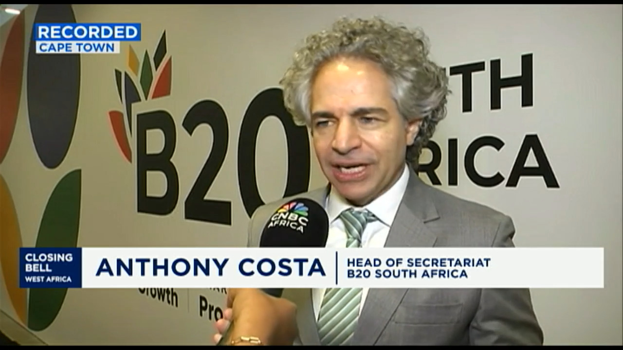 Coster: B20 South Africa engages in G20 policymaking