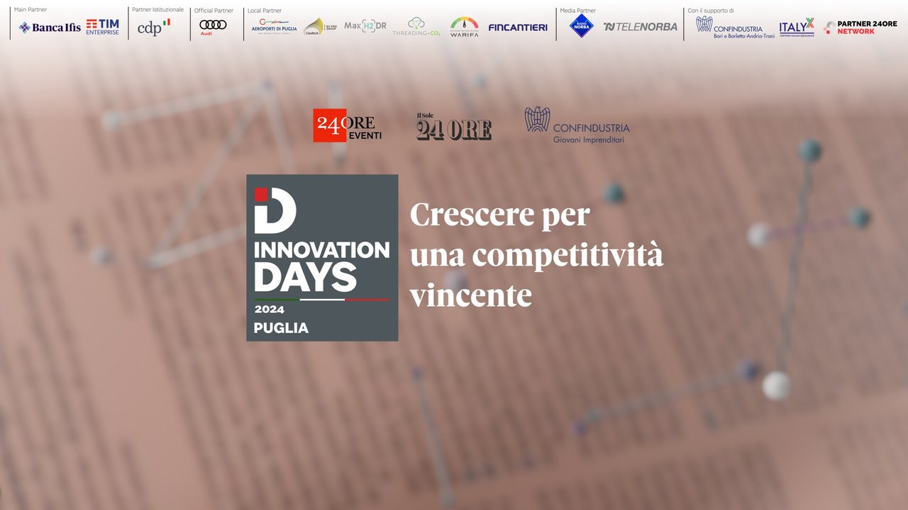 Innovation Days 2024 Puglia - Prima Parte