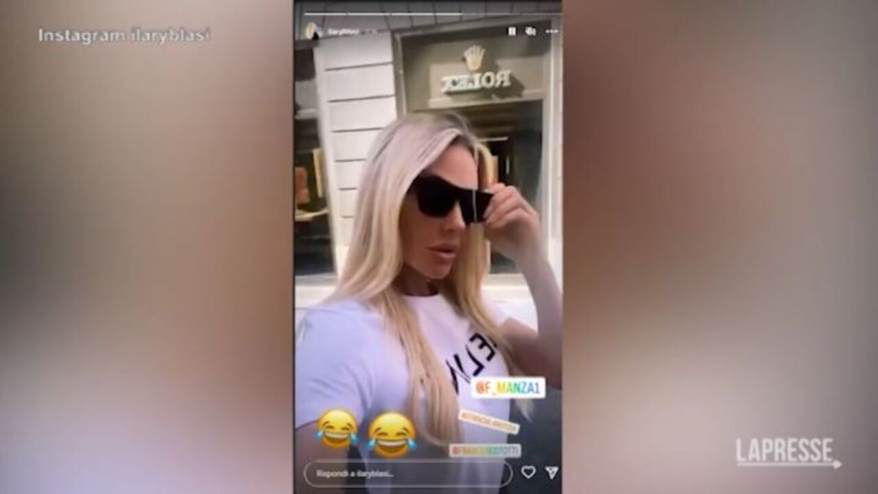 Ilary Blasi ironizza sui Rolex sottratti a Totti: il video davanti al  negozio - Il Sole 24 ORE