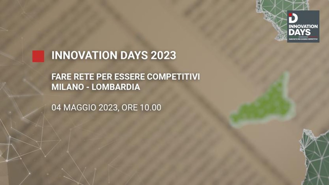 INNOVATION DAYS 2023 Lombardia (mattina)