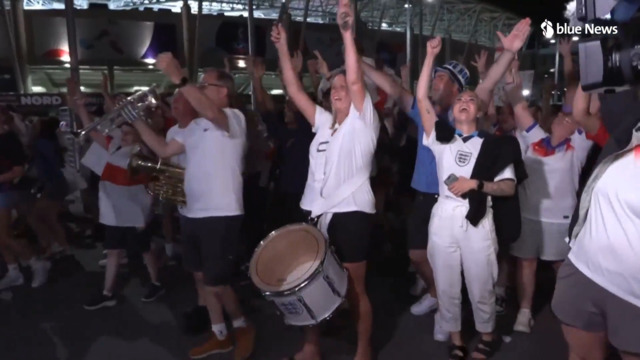 Les Anglais jubilent devant le stade de Genève