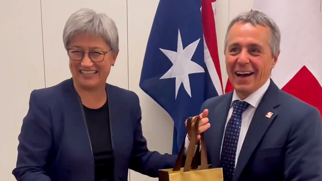 Australische Aussenministerin bringt Cassis ins Schwitzen
