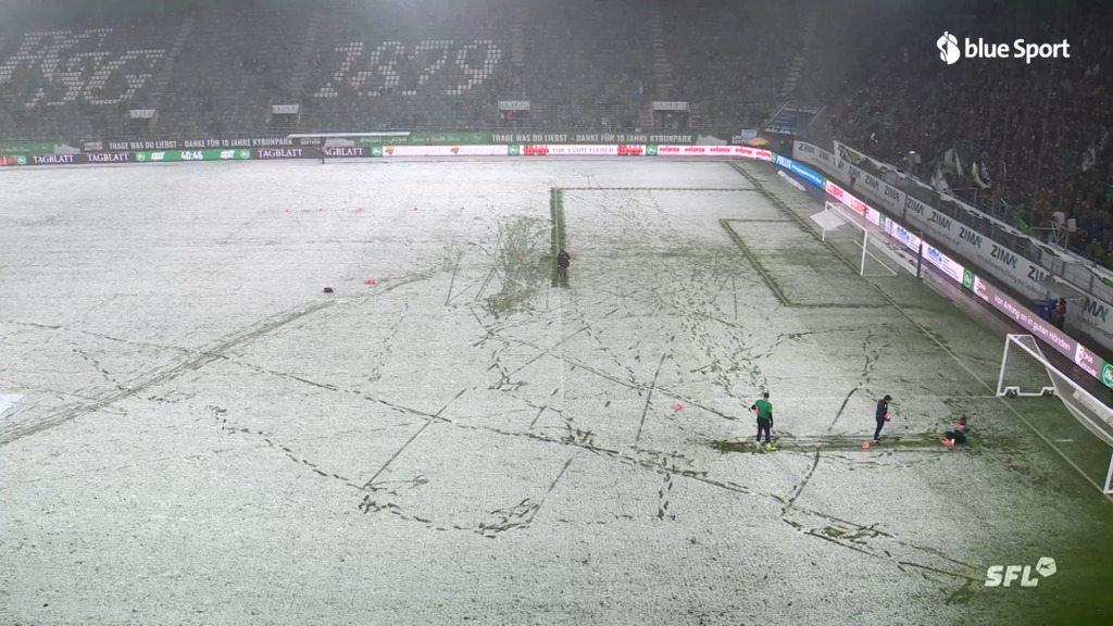 Zu viel Neuschnee im Kybunpark: Partie zwischen St.Gallen und Lugano abgesagt