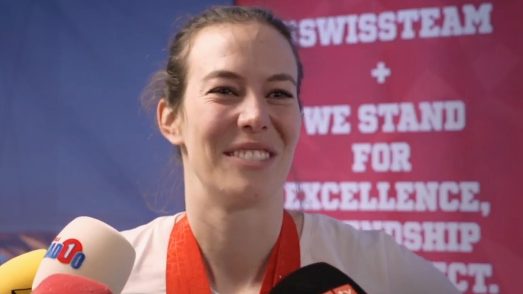 So emotional war die Ankunft von Michelle Gisin und Mathilde Gremaud