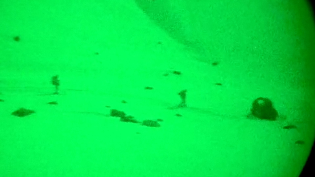 Israelische Soldaten carven in den Libanon