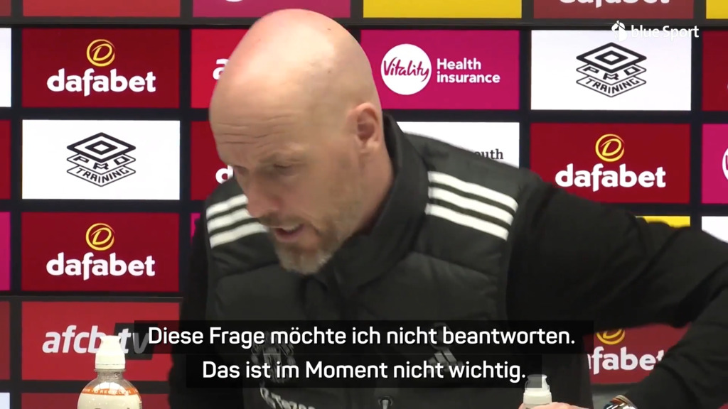 United-Trainer Erik ten Hag bricht Pressekonferenz ab
