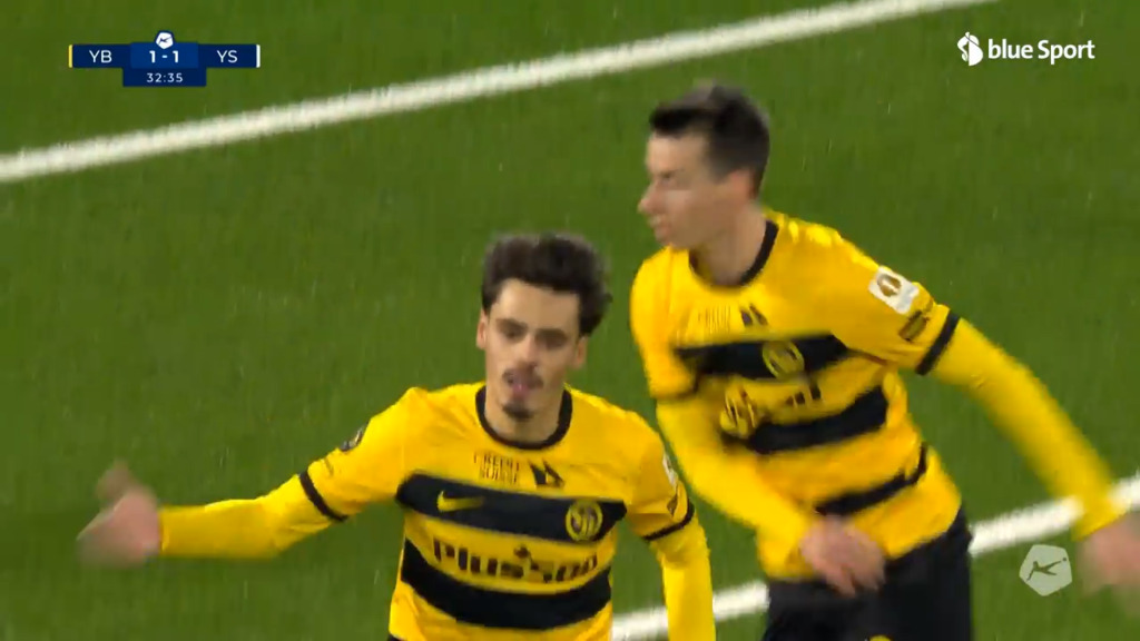 33. Minute: Rrudhani fasst sich ein Herz – YB gleicht aus