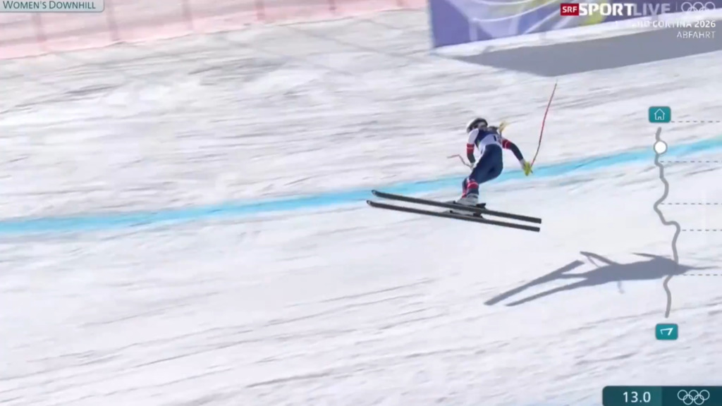 Bei diesem Sturz verletzt sich Lindsey Vonn schwer