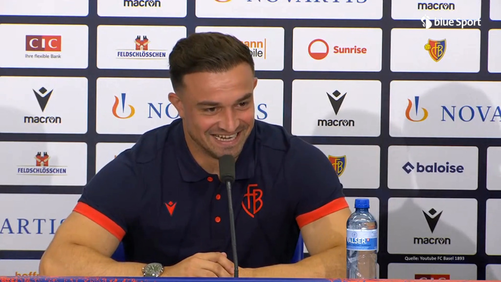 Die Lacher von Xherdan Shaqiri an der Medienkonferenz