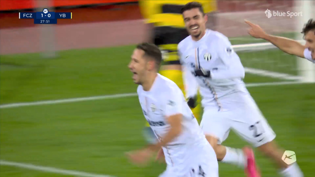 28. Minute: Katic mit dem 2:0 für Zürich