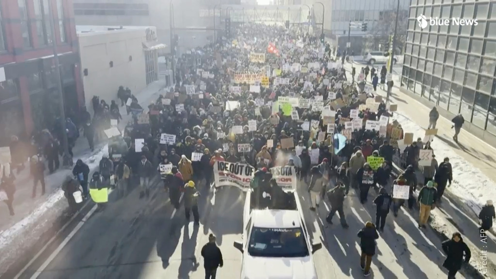 A Minneapolis, un millier de manifestants contre une police de l'immigration inhumaine