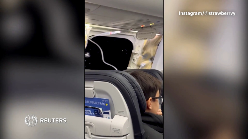 Alaska Airlines: Fenster einer Boeing 737-9 Max während des Flugs verloren