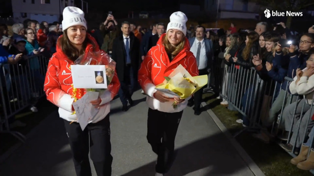 La Roche fête Mathilde Gremaud et Marianne Fatton