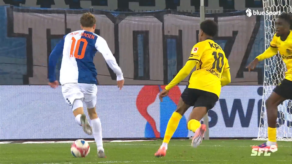 74. Minute: Asp-Jensen trifft herrlich – GC legt wieder vor