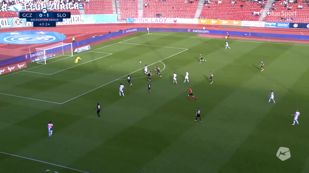 44. Minute: Tor GC 1:1 durch Abubakar