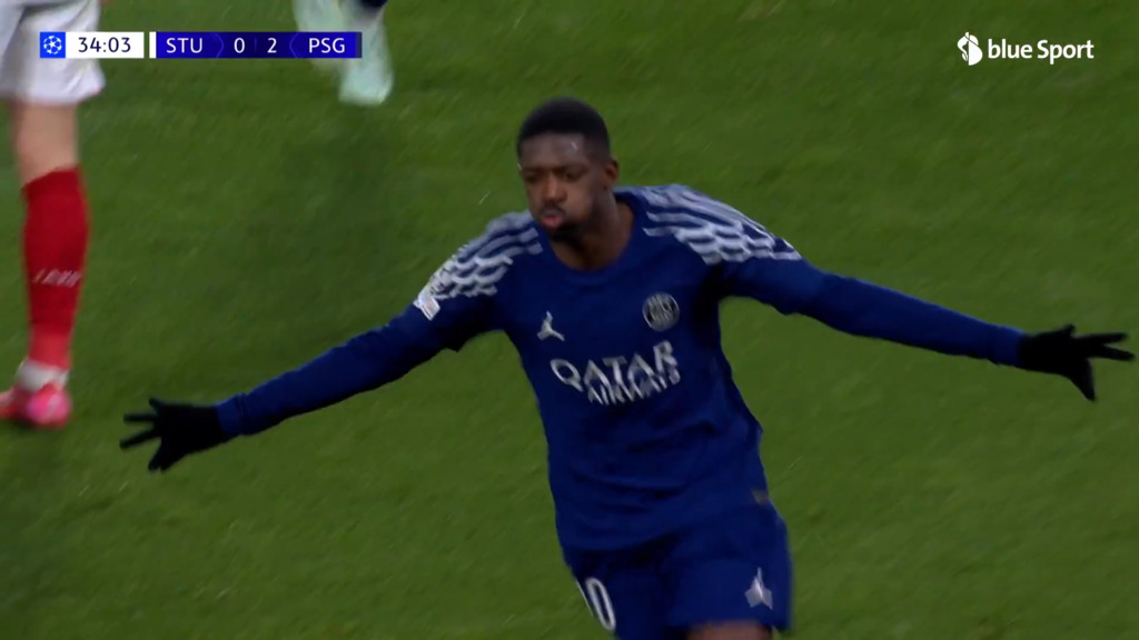 Dembélé schnürt seinen ersten Champions-League-Doppelpack