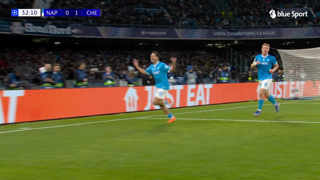 Il Napoli fa 1-1 con un gol spettacolare!