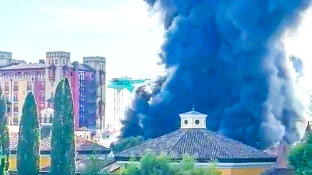 Brand im Europa-Park Rust