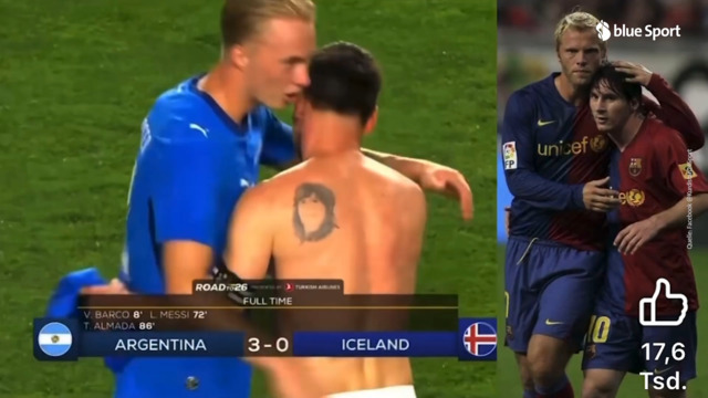 Messi trifft auf Sohn von Ex-Teamkollege Gudjohnsen: «Habe ihn nicht erkannt»