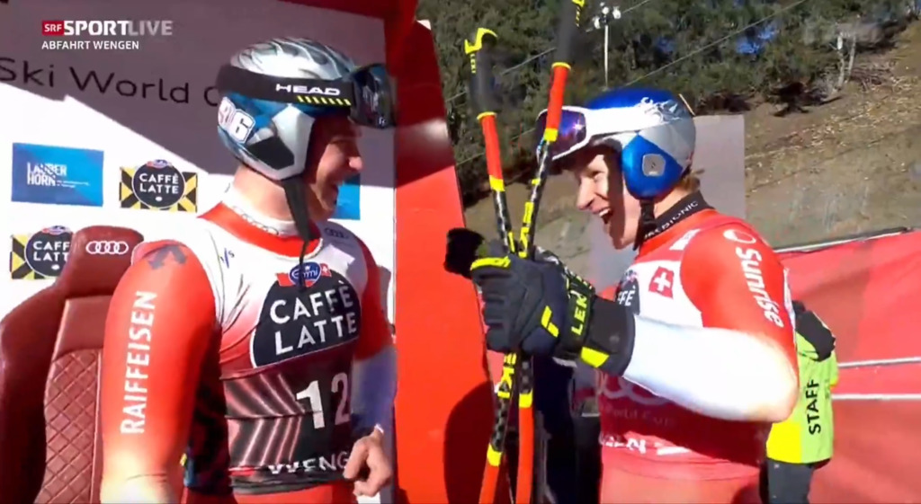 «Verdammte Sch***se» – so feiern Odermatt und von Allmen ihre Doppelführung