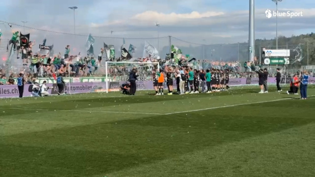 St.Gallens Cup-Finalisten lassen sich von den Fans feiern