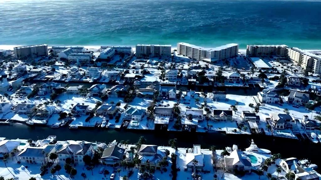 Sunshine State Florida wird von Schneesturm heimgesucht