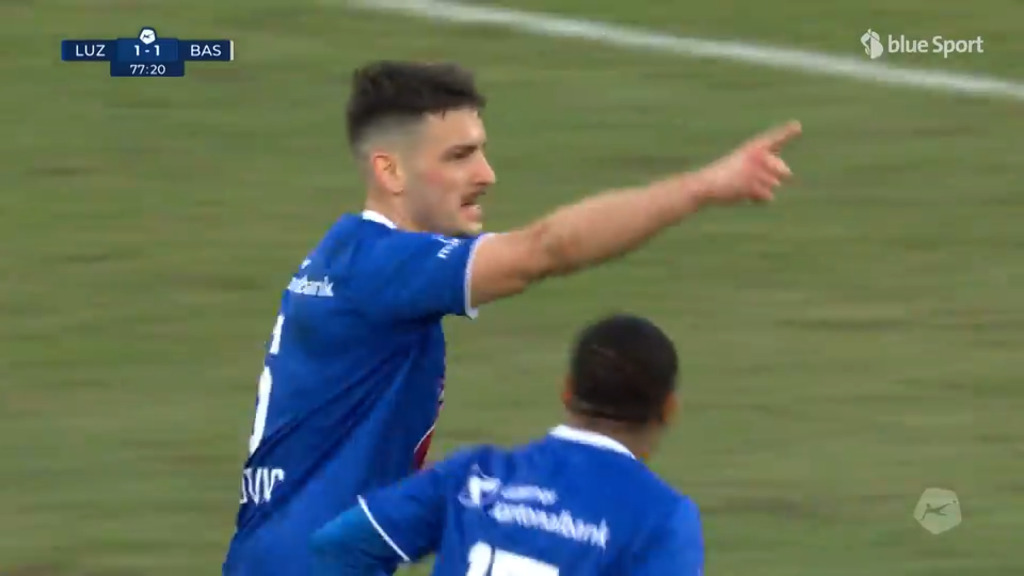 78. Minute: Knezevic gleicht für Luzern aus