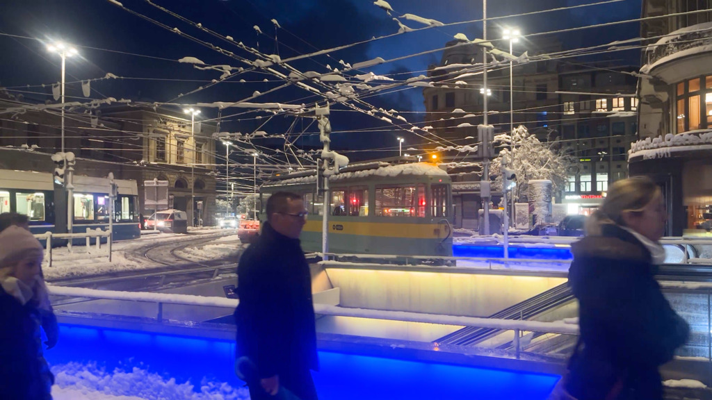 Grosser Wintereinbruch in Zürich