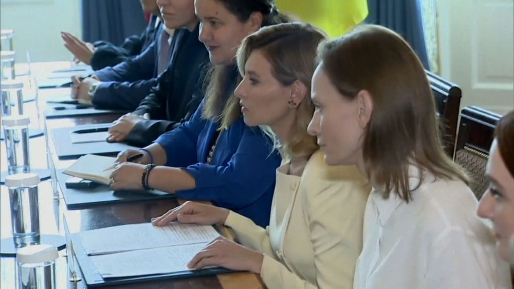 First Lady der Ukraine im Weissen Haus empfangen