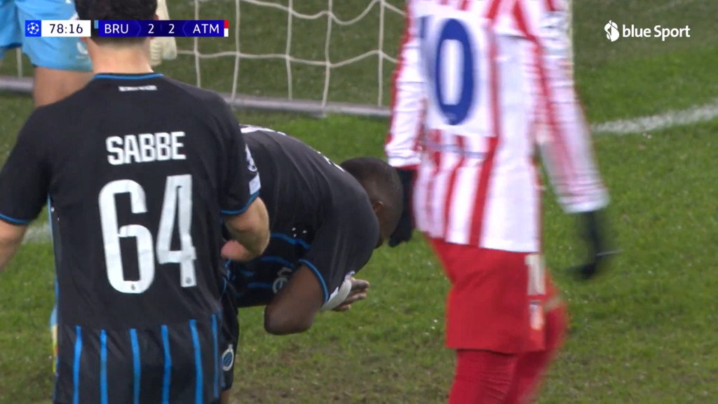 79. Minute: Ordonez trifft ins eigene Netz – Atlético legt gegen Brügge wieder vor