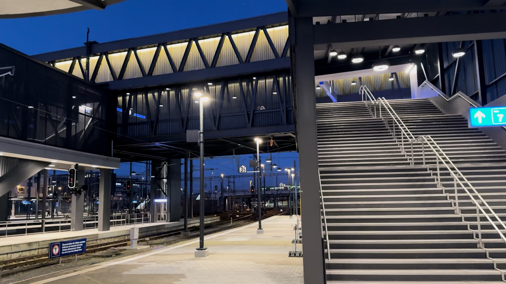 Fahrplanwechsel: Neue Passerelle am Bahnhof Basel SBB