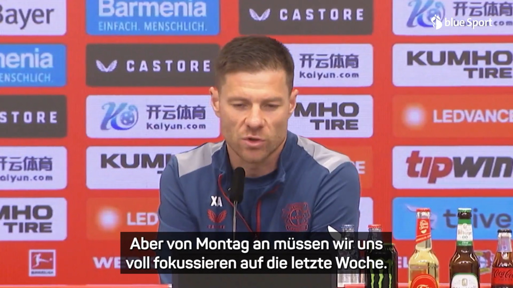 Leverkusen-Coach Alonso vor Meisterparty: «Wir haben keine Zeit zu feiern»