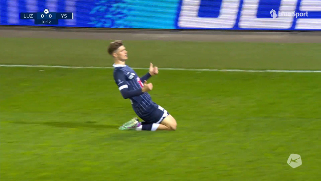 2. Minute: Villiger trifft herrlich zur frühen Führung für Luzern