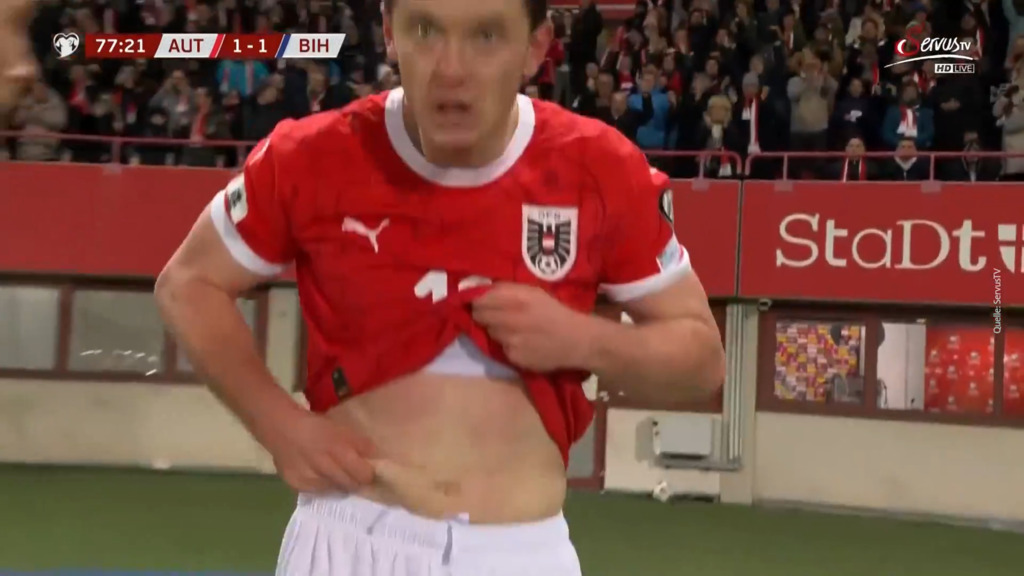 Der Speck-Jubel von Ösi-Held Gregoritsch