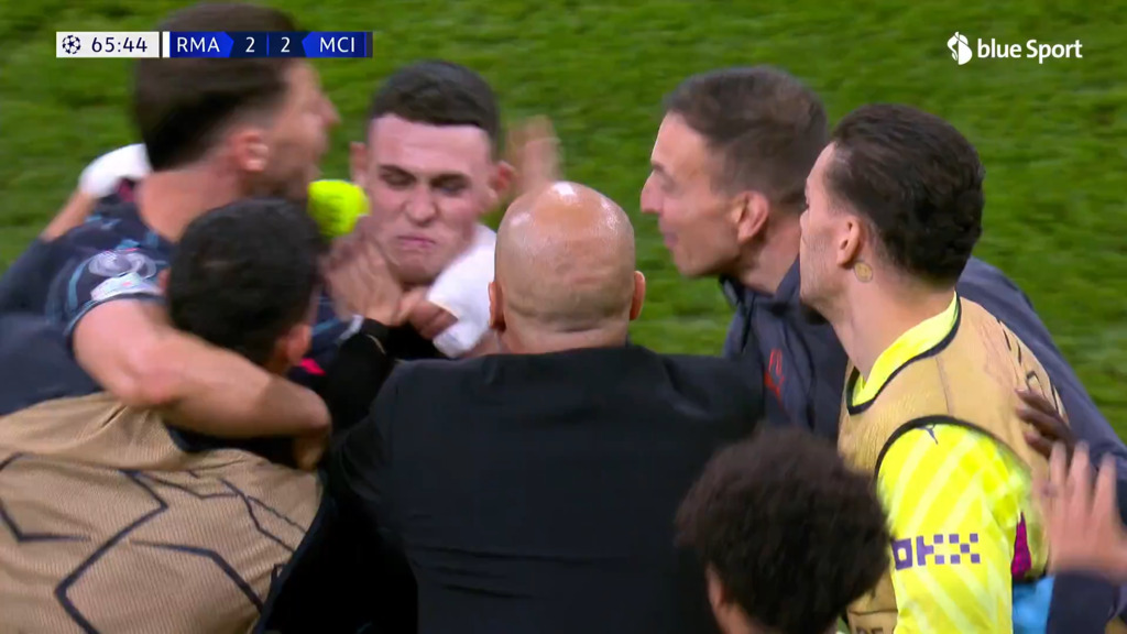 66. Minute: Was für ein Tor – Foden knallt den Ball zum Ausgleich ins Lattenkreuz