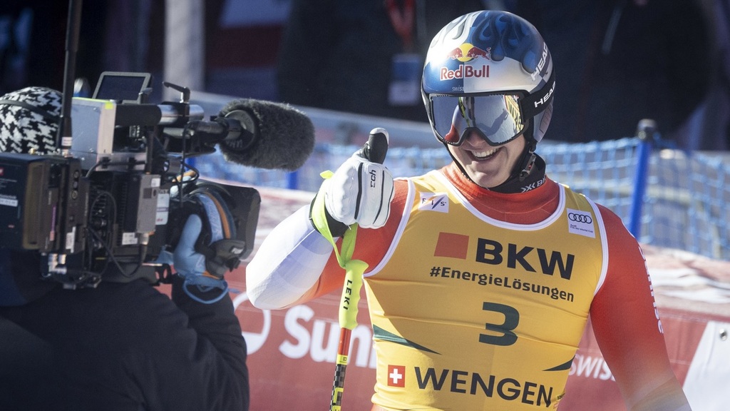 Franjo von Allmen réussit une première à Wengen