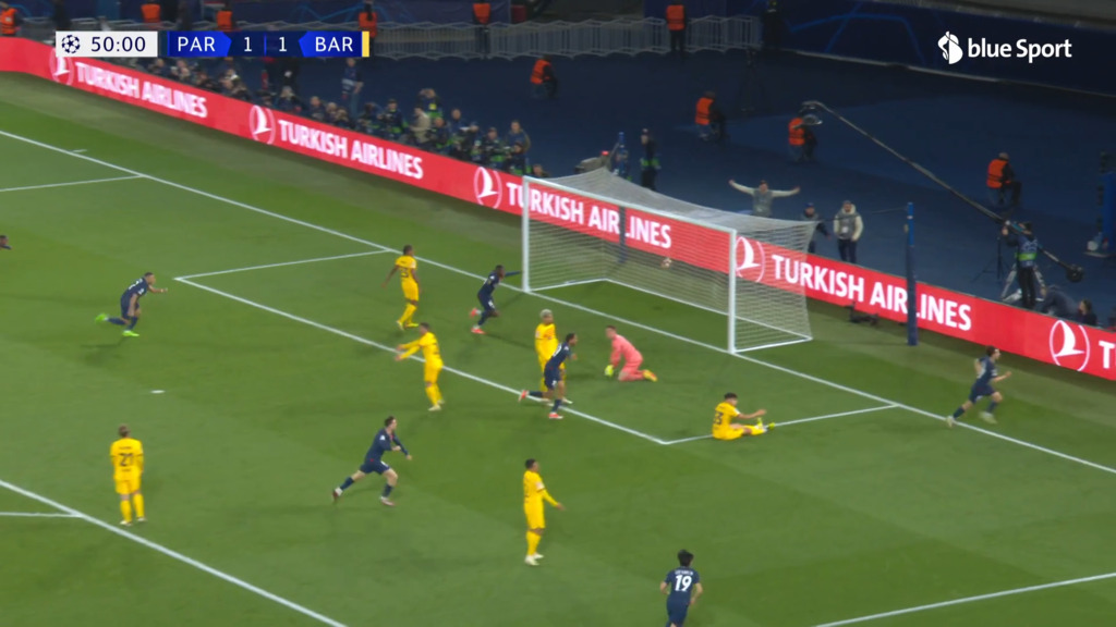 50. Minute: Vitinha doppelt nach