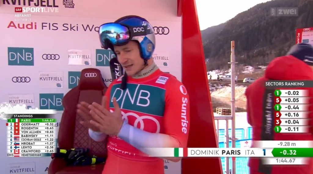 Odi kann Paris nach Traumfahrt in Kvitfjell nur applaudieren