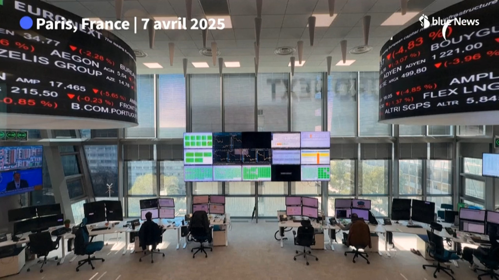 Les Bourses dégringolent à cause des droits de douane