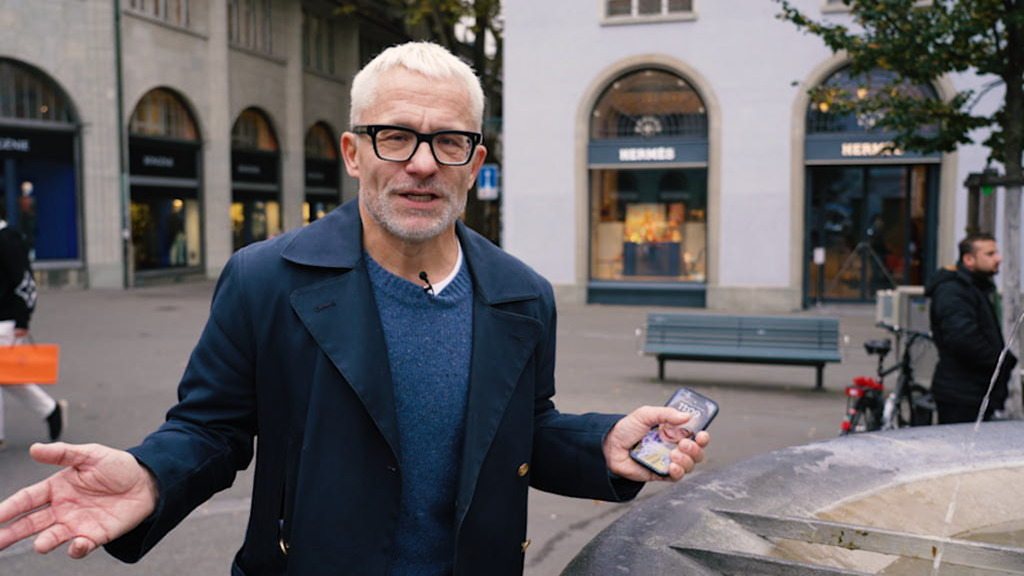 Einkaufen im Luxusladen: Schweizer Starkoch wird ignoriert, der blue News Journalist freundlich bedient