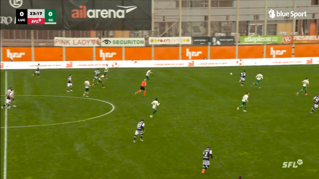 24. Minute: Tor Lugano 1:0 durch Behrens