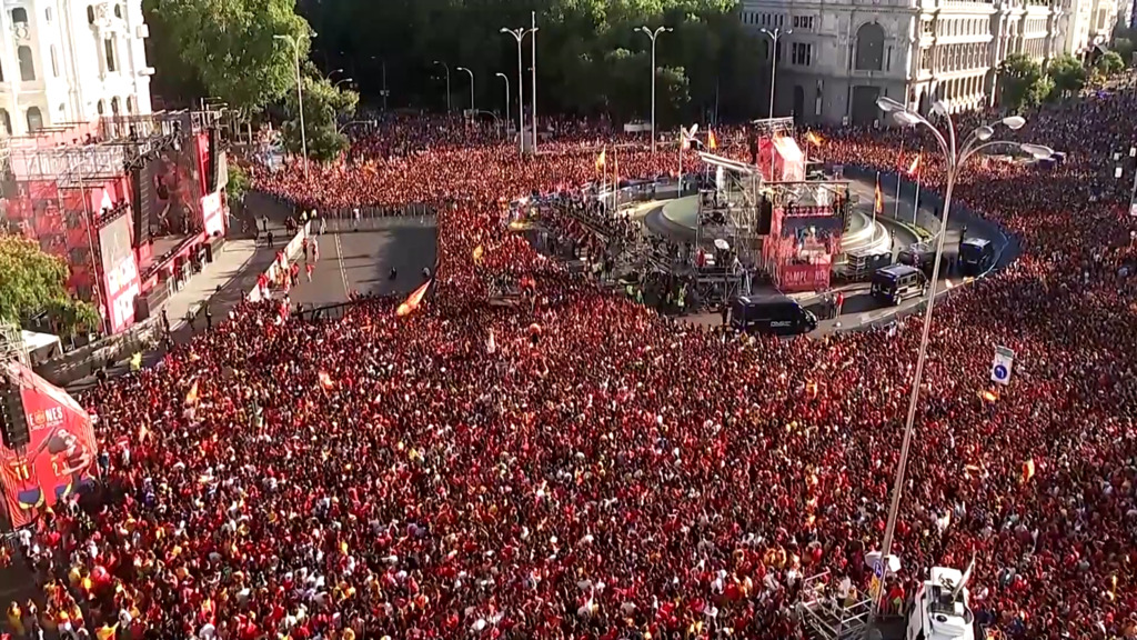 Mega-Empfang in Madrid für die spanischen EM-Helden