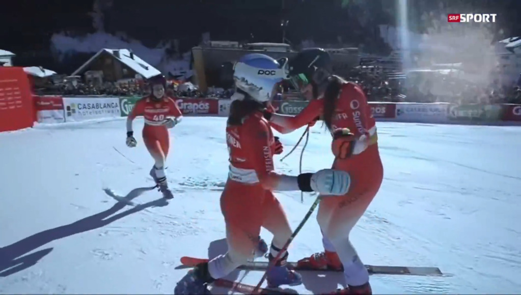 Malorie Blanc fährt mit Startnummer 46 auf Rang 2