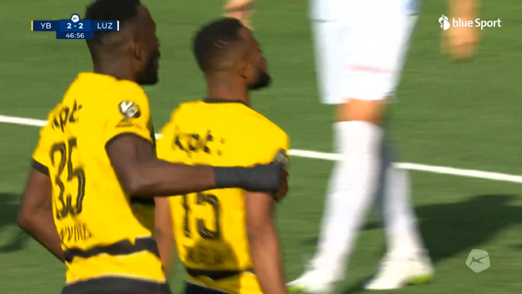 47. Minute: Elia trifft zum neuerlichen YB-Ausgleich