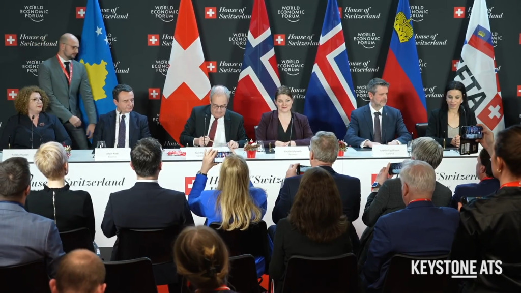 Accord entre le Kosovo et l'AELE signé à Davos