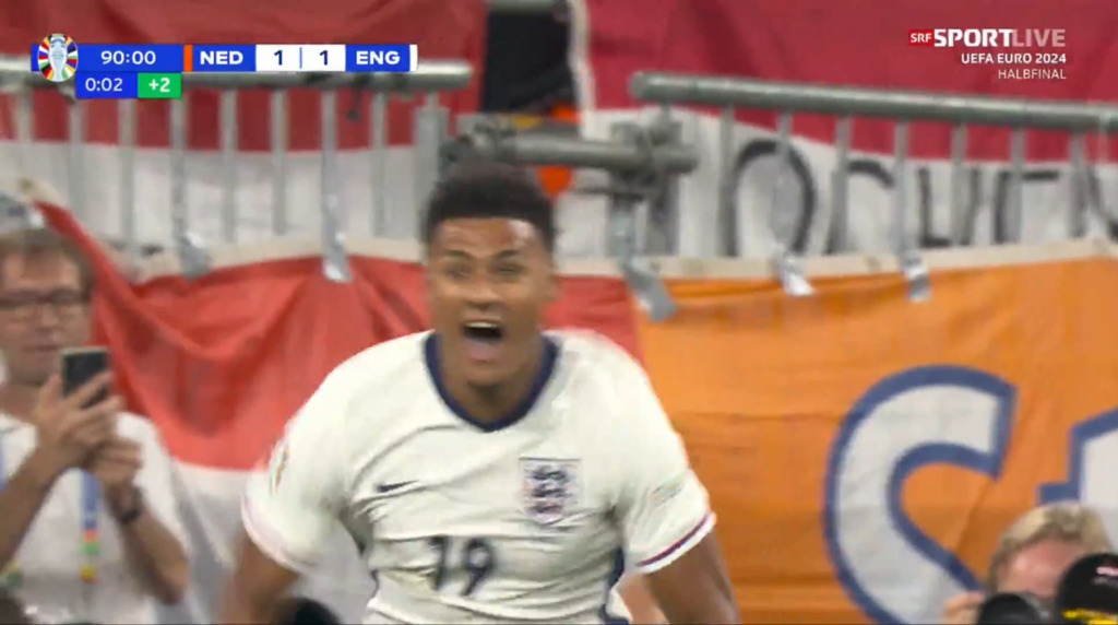 Ollie Watkins schiesst England in der 91. Minute in den EM-Final