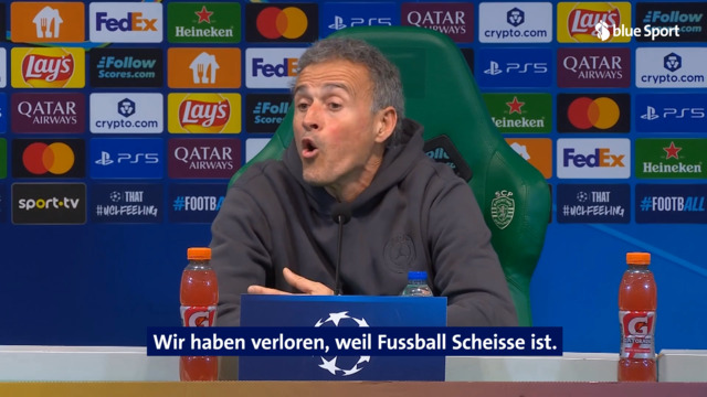 Enrique platzt der Kragen: «Wir haben verloren, weil Fussball Scheisse ist»