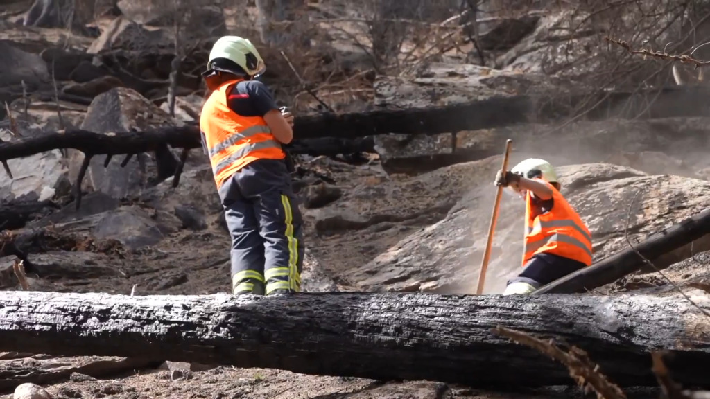 10 Tage Waldbrand in Bitsch VS